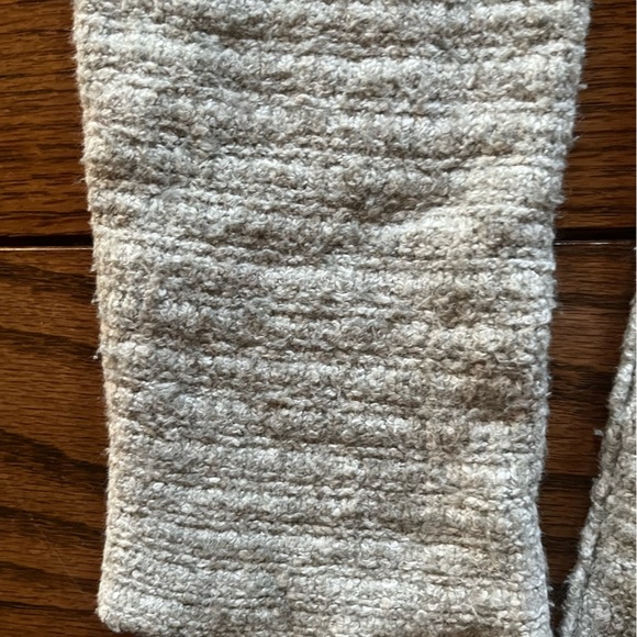 Free People Small Heart It Gray Lace Up Oversized Sweater Dress V Neck - Picture 9 of 10